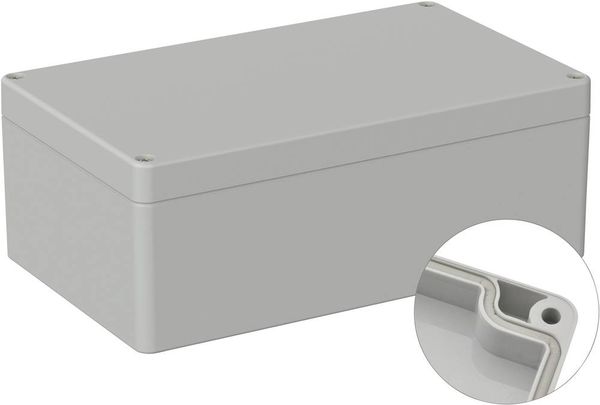 Produktbild: TRU COMPONENTS TC-9065636 Industrie-Geh&auml;use 200 x 120 x 75 ABS Lichtgrau (RAL 7035) 1St.