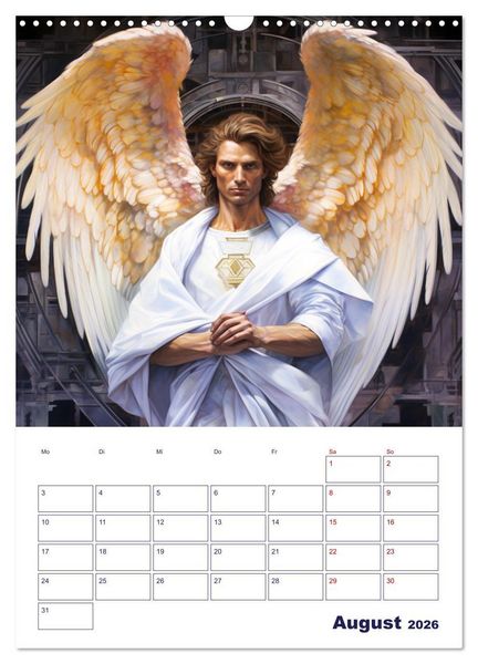 Produktbild: Die reine Sch&ouml;nheit der Engel (Wandkalender 2026 DIN A3 hoch), CALVENDO Monatskalender