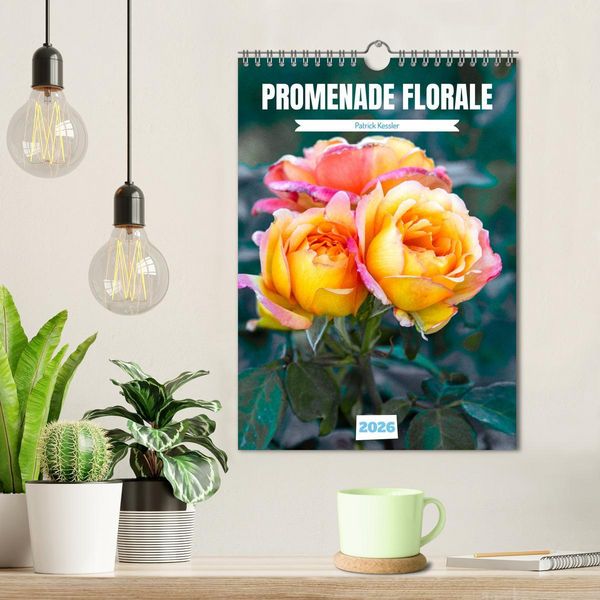 Produktbild: Promenade florale (Calendrier mural 2026 DIN A4 horizontal), CALVENDO calendrier mensuel