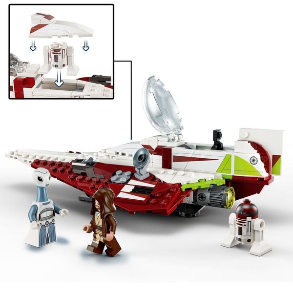 LEGO Star Wars Obi-Wan Kenobis Jedi Starfighter, Raumschiff Set 75333