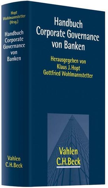 Produktbild: Hopt, K: Handbuch Corporate Governance von Banken
