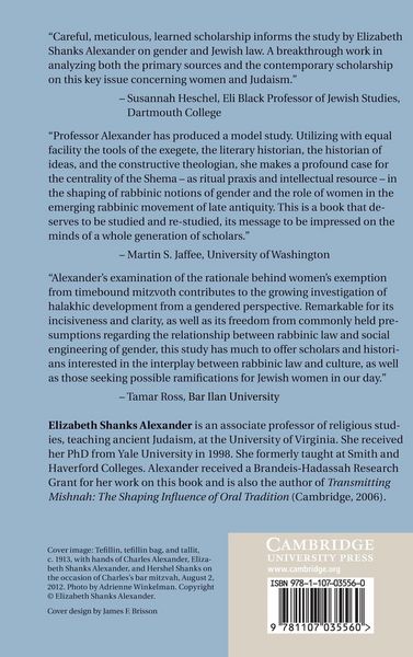Produktbild: Gender and Timebound Commandments in Judaism