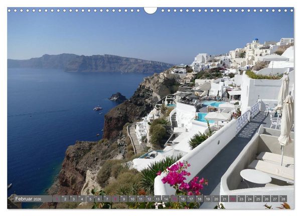 Produktbild: Santorini - Insel ewiger Liebe (Wandkalender 2026 DIN A3 quer), CALVENDO Monatskalender