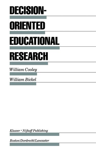 Produktbild: Decision-Oriented Educational Research