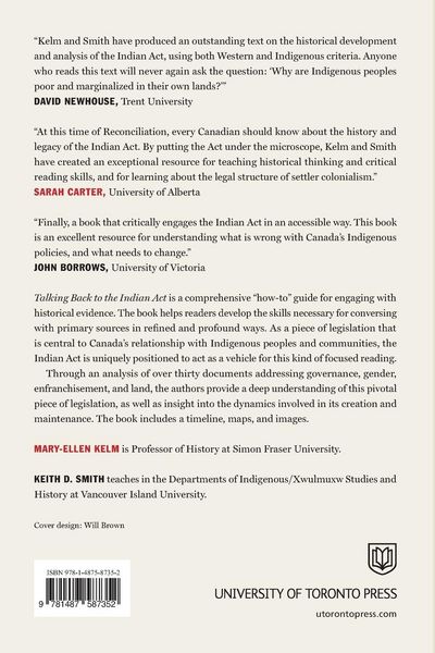 Produktbild: Talking Back to the Indian Act