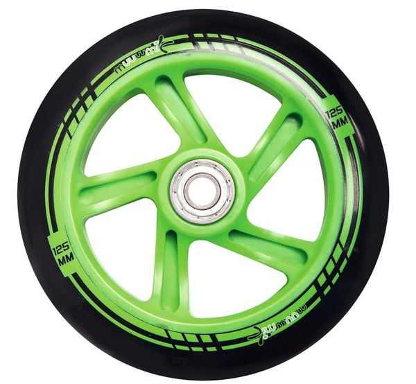 Produktbild: muuwmi Aluminium Scooter 125 mm schwarz-gr&uuml;n