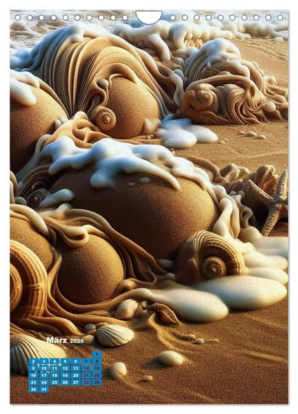 Produktbild: Aus Sand und Meerschaum! (Wandkalender 2026 DIN A4 hoch), CALVENDO Monatskalender