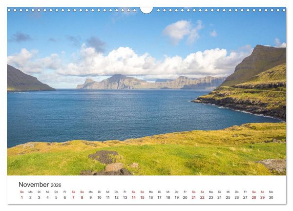 Produktbild: Zauber der F&auml;r&ouml;er Inseln (Wandkalender 2026 DIN A3 quer), CALVENDO Monatskalender