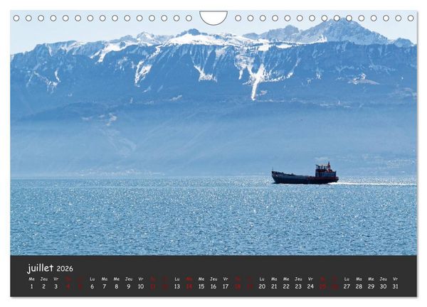 Produktbild: Au fil de l'eau... LAC LEMAN (Calendrier mural 2026 DIN A4 vertical), CALVENDO calendrier mensuel