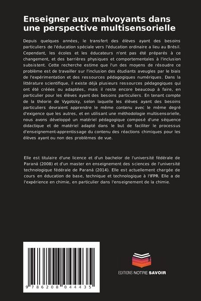 Produktbild: Enseigner aux malvoyants dans une perspective multisensorielle
