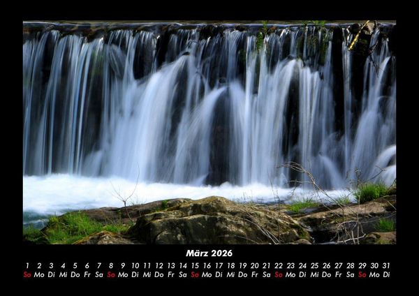 Produktbild: Wasserf&auml;lle 2026 Fotokalender DIN A3