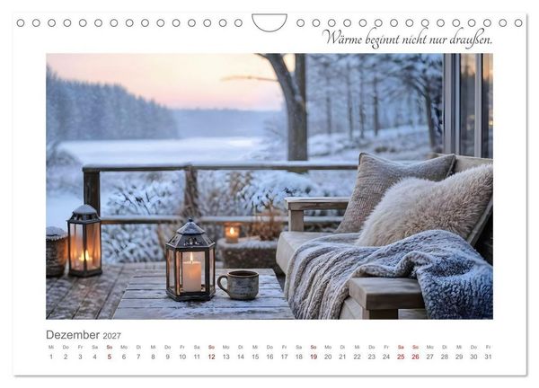 Produktbild: Dort, wo es leiser wird - Zw&ouml;lf Orte zum Ankommen, Durchatmen und Verweilen (Wandkalender 2027 DIN A4 quer), CALVENDO Monatskalender