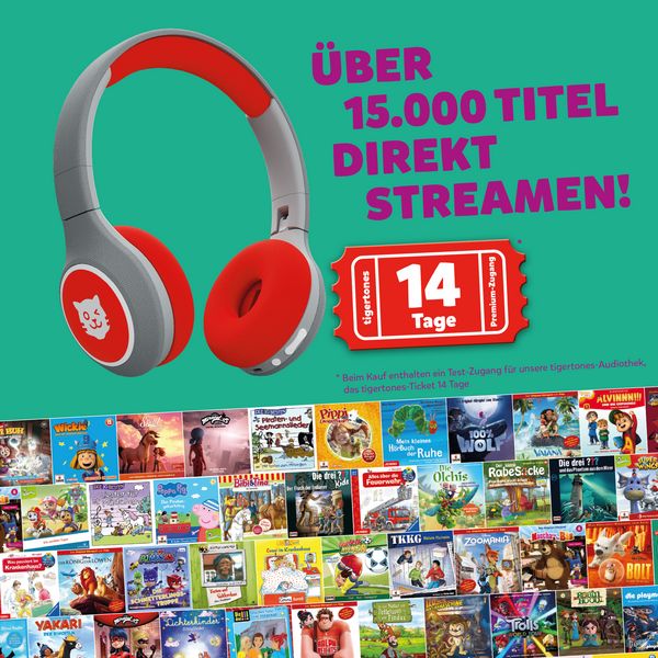 Produktbild: Tigerbuddies - Kinder - Kopfh&ouml;rer - Happy Red