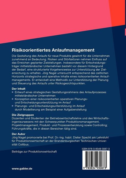 Produktbild: Risikoorientiertes Anlaufmanagement