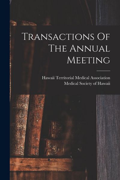 Produktbild: Transactions Of The Annual Meeting