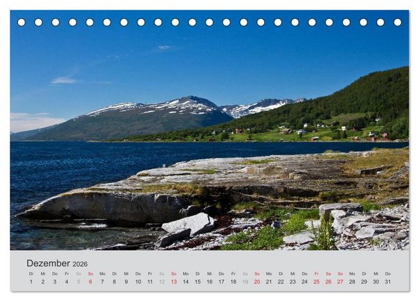 Produktbild: Norwegen - Land der Fjorde (Tischkalender 2026 DIN A5 quer), CALVENDO Monatskalender