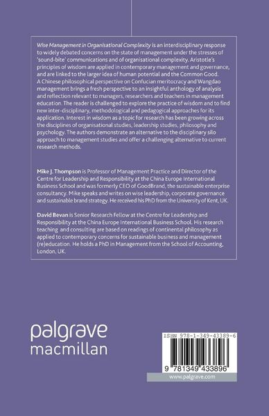 Produktbild: Wise Management in Organisational Complexity