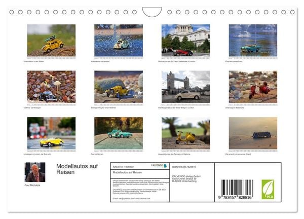 Produktbild: Modellautos auf Reisen (Wandkalender 2026 DIN A4 quer), CALVENDO Monatskalender