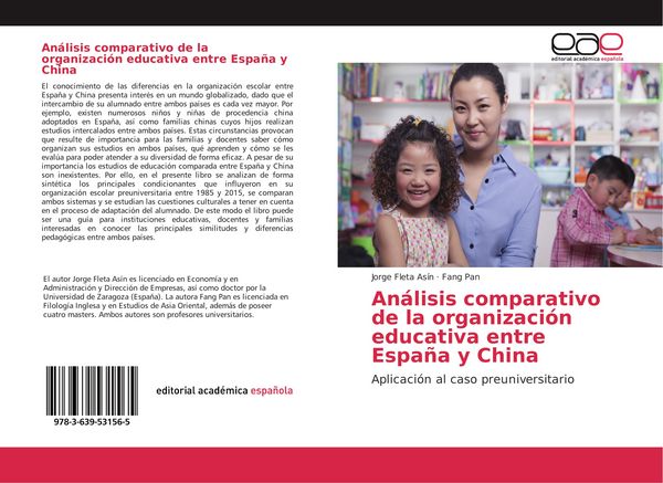 Produktbild: An&aacute;lisis comparativo de la organizaci&oacute;n educativa entre Espa&ntilde;a y China