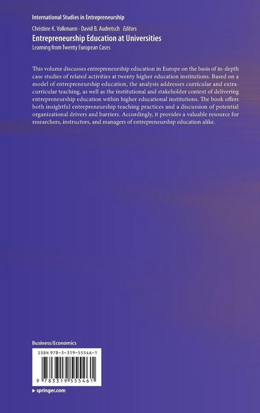 Produktbild: Entrepreneurship Education at Universities