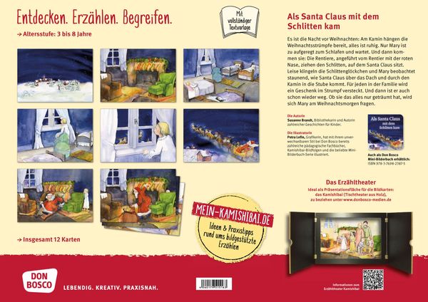 Produktbild: Als Santa Claus mit dem Schlitten kam. Kamishibai Bildkartenset