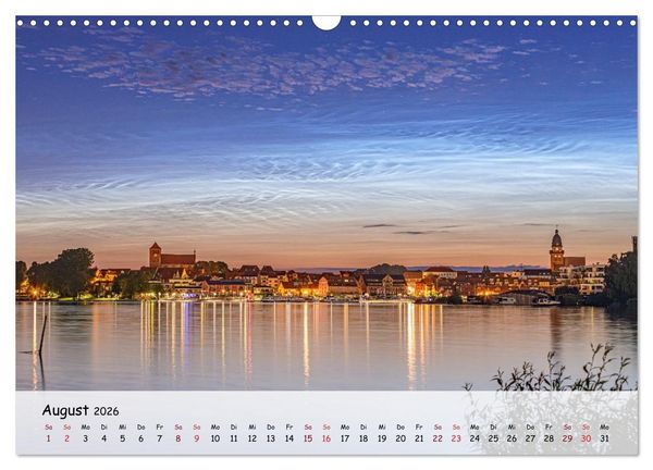 Produktbild: Zwischen See und Himmel - Waren (M&uuml;ritz) im Wandel der Jahreszeiten (Wandkalender 2026 DIN A3 quer), CALVENDO Monatskalender