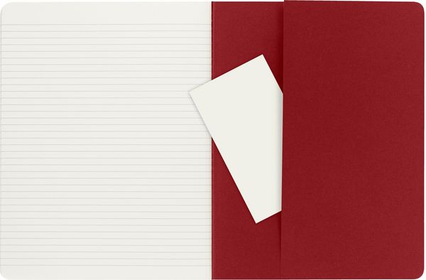 Produktbild: Moleskine Cahier Pocket Ruled Red Cover XL. 3er Pack