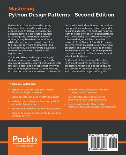 Produktbild: Mastering Python Design Patterns