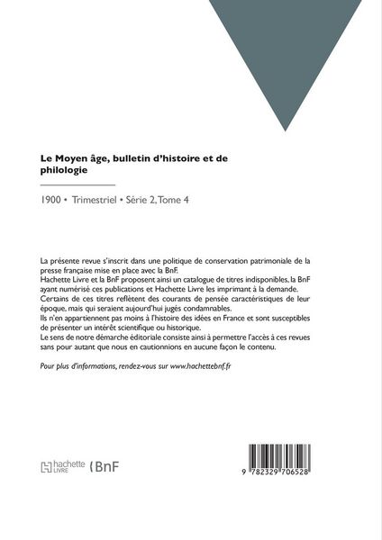 Produktbild: Le Moyen &acirc;ge, bulletin d'histoire et de philologie