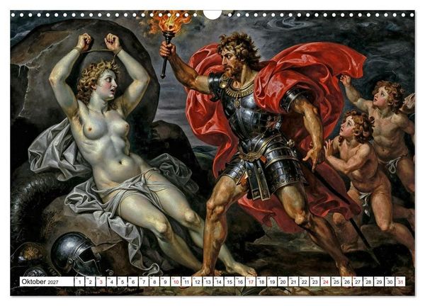 Produktbild: Mythologische Geschichten in barocker Pracht (Wandkalender 2027 DIN A3 quer), CALVENDO Monatskalender