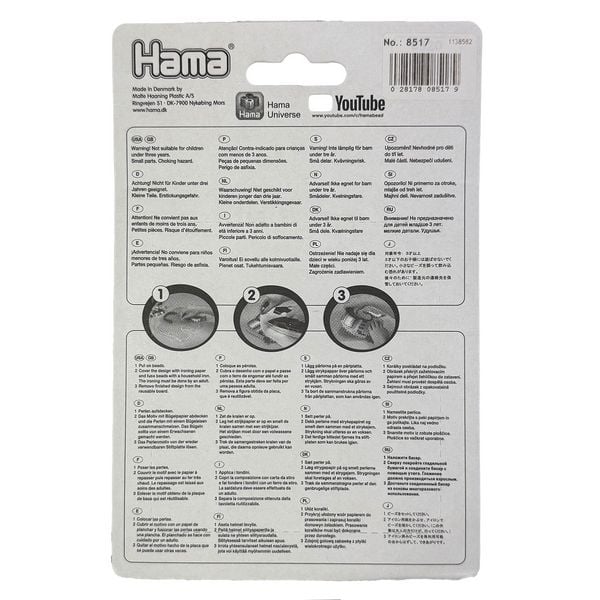 Produktbild: HAMA Maxi Blister-Packung mit 250 Perlen Grau