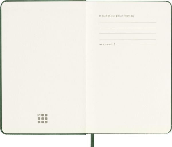 Produktbild: Moleskine 12 Monate Tageskalender 2027, Pocket/A6, 1 Tag = 1 Seite, Fester Einband, Myrtengr&uuml;n
