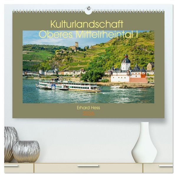 Produktbild: Kulturlandschaft Oberes Mittelrheintal I (hochwertiger Premium Wandkalender 2026 DIN A2 quer), Kunstdruck in Hochglanz