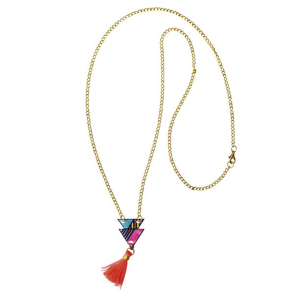 Produktbild: Geometrischer Schmuck aus Schrumpffolie &ndash; Bastel-Set f&uuml;r Kinder (7 Schmuckst&uuml;cke)