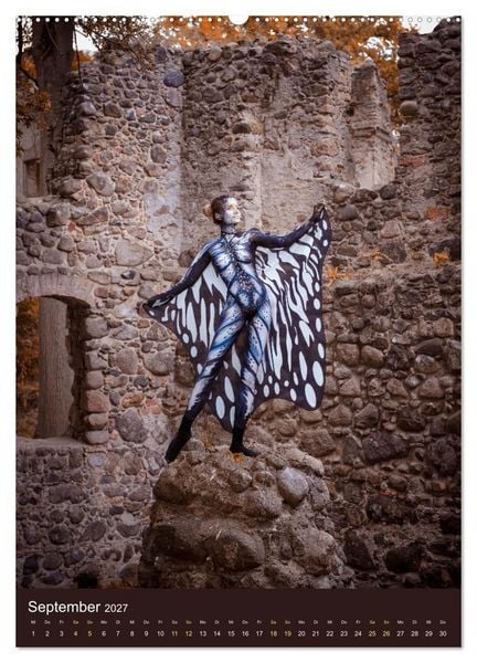 Produktbild: Bodypainting Adventures - Farbe auf nackter Haut (Wandkalender 2027 DIN A2 hoch), CALVENDO Monatskalender