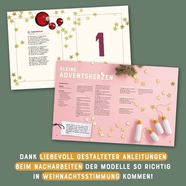 Produktbild: Christmas Cuteness. Baumschmuck h&auml;keln - Adventskalender