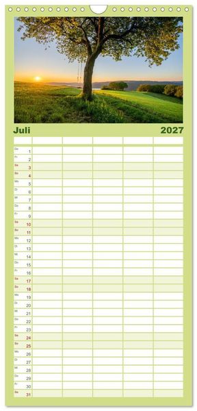 Produktbild: Familienplaner 2027 - Heimat Entdecken - Eifel mit 5 Spalten (Wandkalender, 21 x 45 cm) CALVENDO