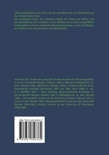 Produktbild: Editionsphilologie