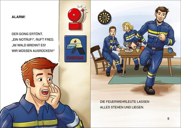 Produktbild: Lesel&ouml;wen 1. Klasse - Achtung, Feuerwehr im Einsatz! (Gro&szlig;buchstabenausgabe)