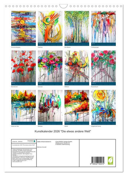 Produktbild: Kunstkalender 2026 "Die etwas andere Welt" (Wandkalender 2026 DIN A3 hoch), CALVENDO Monatskalender