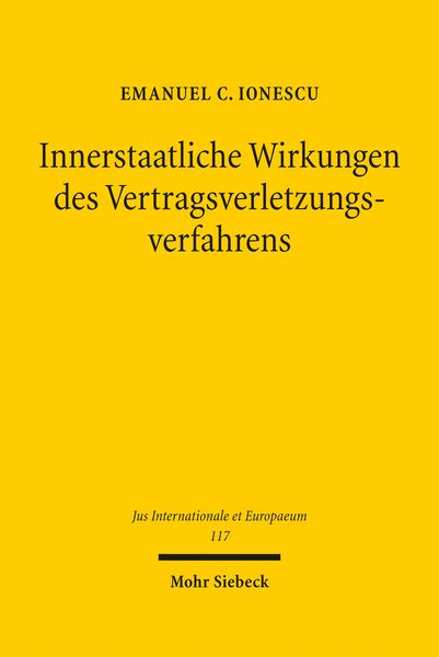 Produktbild: Innerstaatliche Wirkungen des Vertragsverletzungsverfahrens