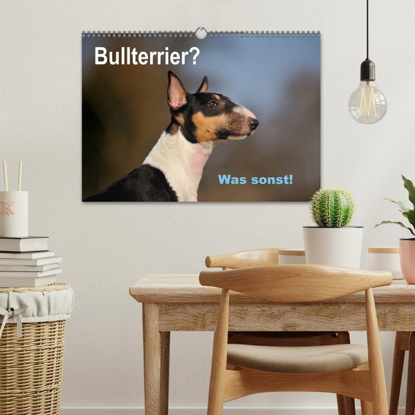 Produktbild: Bullterrier? Was sonst! (Wandkalender 2026 DIN A3 quer), CALVENDO Monatskalender