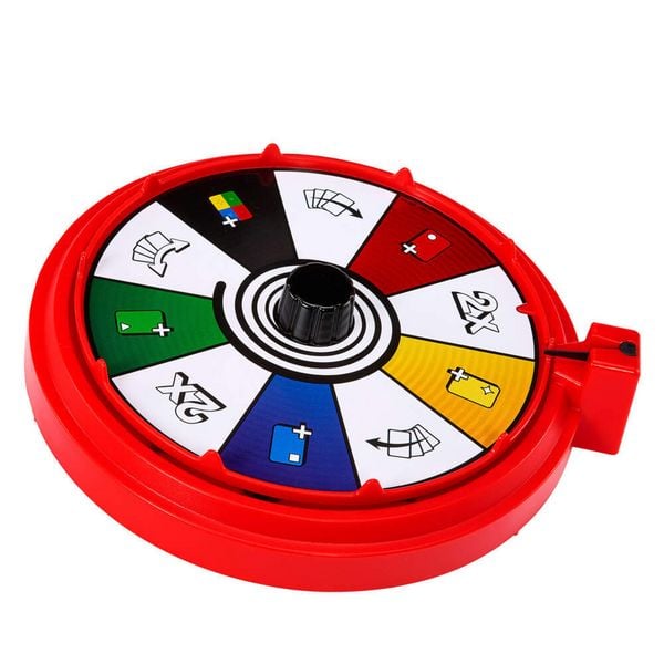 Produktbild: UNO Spin Kartenspiel für Kinder, Erwachsene und Spieleabende mit der Familie, klassisches Spiel mit Drehscheibe