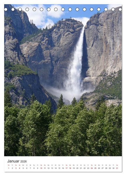 Produktbild: Yosemite Nationalpark - Einer der sch&ouml;nsten Orte der Welt. (Tischkalender 2026 DIN A5 hoch), CALVENDO Monatskalender