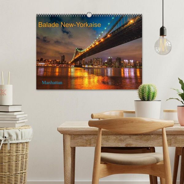 Produktbild: Balade New-Yorkaise, Manhattan (Calendrier mural 2026 DIN A3 vertical), CALVENDO calendrier mensuel