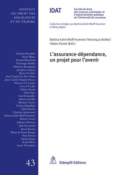 Produktbild: L'assurance d&eacute;pendance, un projet pour l'avenir