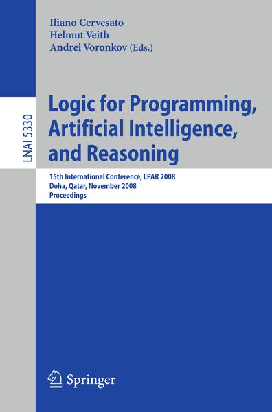 Produktbild: Logic for Programming, Artificial Intelligence, and Reasoning
