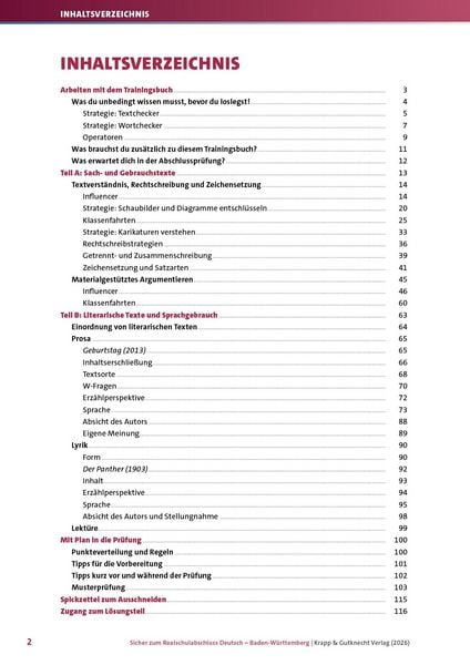 Produktbild: Sicher zum Realschulabschluss Deutsch Baden-W&uuml;rttemberg neues Pr&uuml;fungsformat 2027