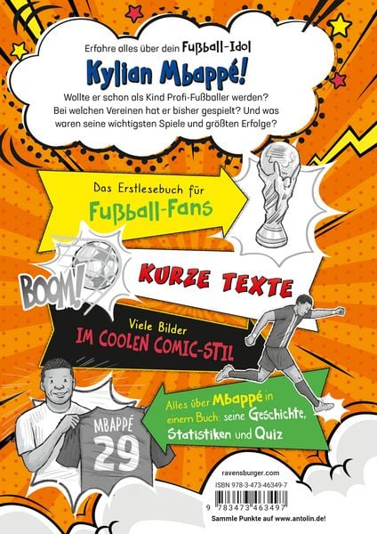 Produktbild: Fu&szlig;ball-Stars - Alles &uuml;ber Mbapp&eacute;. Vom Fu&szlig;ball-Talent zum Megastar