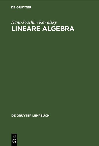 Produktbild: Lineare Algebra